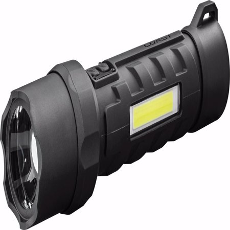 COAST CUTLERY Polysteel 700 800 lm Black LED COB Flashlight AA Battery 30294